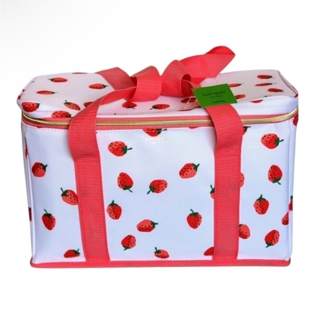 Kate Spade Strawberry Print Cooler Bag - Picture 1 of 4